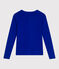 Women's Iconic plain cotton T-shirt SURF blue