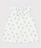 Babies' Short-Sleeved Organic Cotton Gauze Floral Print Dress MARSHMALLOW white/MULTICO white