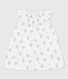 Babies' Short-Sleeved Organic Cotton Gauze Floral Print Dress