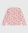 Children's printed cotton cardigan JOLI pink/MULTICO white