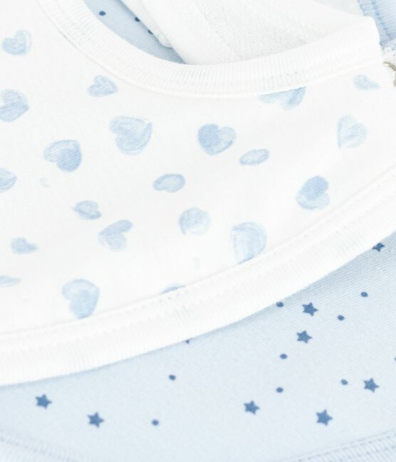 Pack of babies' printed cotton bibs variante 1