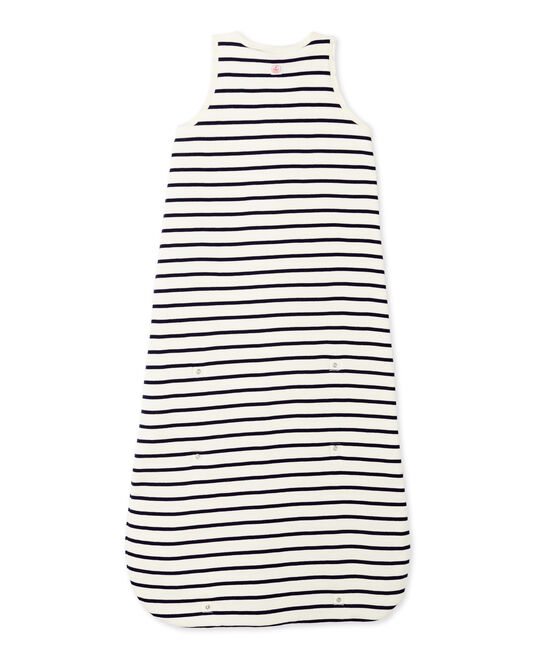 Baby's striped sleeping bag COQUILLE beige/ABYSSE blue