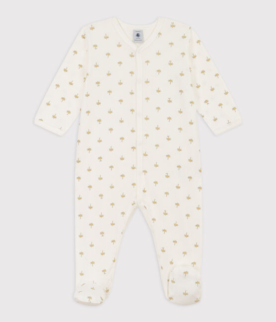Cotton Palm Sleepsuit MARSHMALLOW white/MULTICO white
