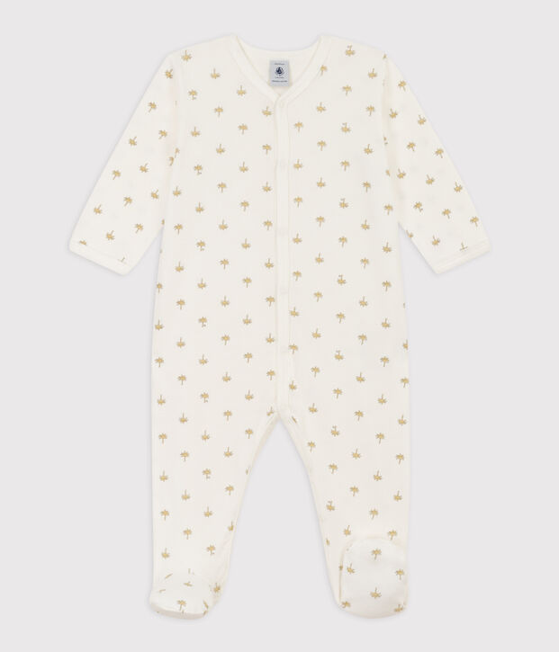 Cotton Palm Sleepsuit white/multicolor