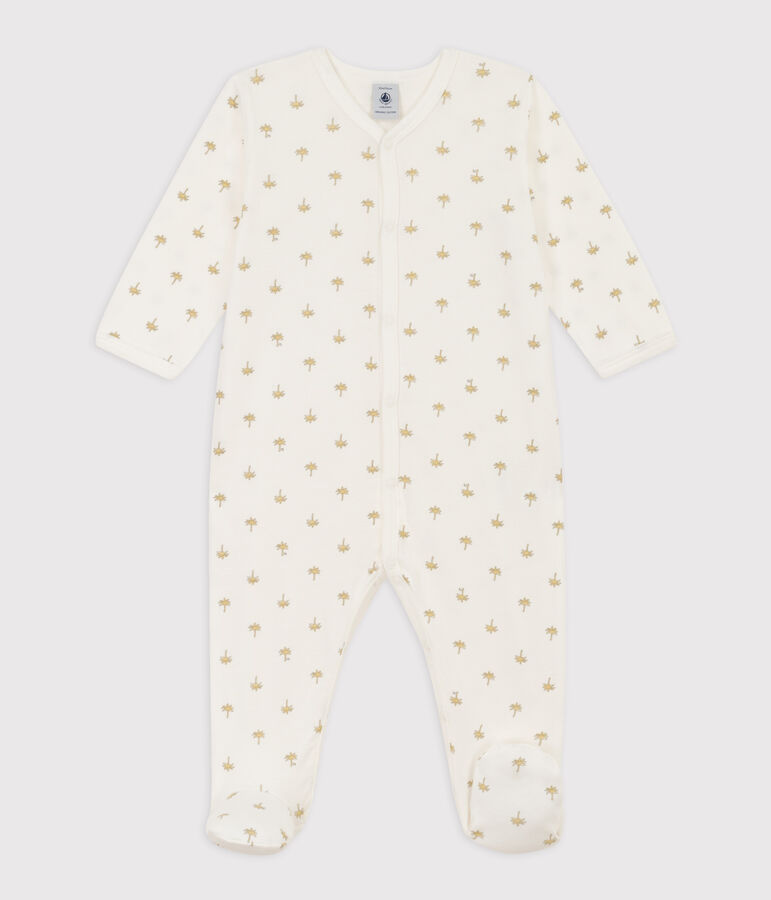 Cotton Palm Sleepsuit white/multicolor