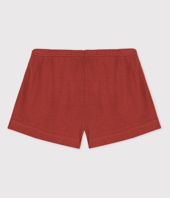 Women's Openwork Cotton Shorts OMBRIE brown