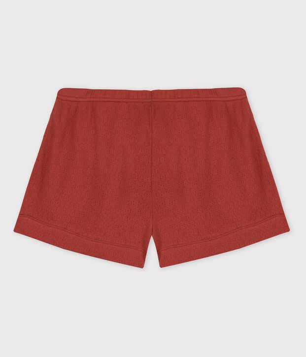 Women's Openwork Cotton Shorts brown