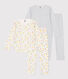 Girls' Floral Cotton Pyjamas - 2-Pack