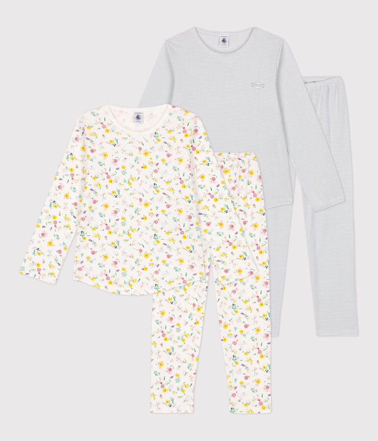 Girls' Floral Cotton Pyjamas - 2-Pack multicolor