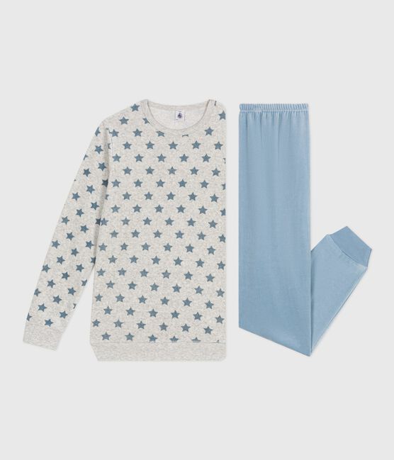 Children's star print velour pyjamas. BELUGA /ADRIATIC