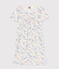 Children's Short Cotton Rainbow Print Pyjamas MARSHMALLOW white/MULTICO white