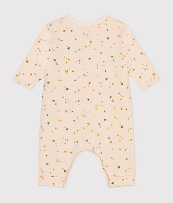 Babies' fleece jumpsuit AVALANCHE white/MULTICO