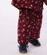 Babies' corduroy trousers printed with flowers