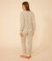 Women's Floral-pattern Cotton Pyjamas AVALANCHE white/MULTICO