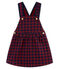 Baby girl's gingham dress OGRE red/SMOKING blue