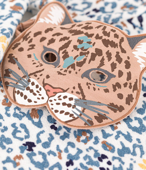 Children's Unisex Fancy Dress Pyjamas with mask white/multicolor