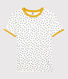 Women's Spotted Round-Neck Cotton T-Shirt