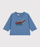 Babies' long sleeved T-shirt in fine jersey BEACH blue