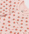Babies' Floral Cotton Tube Knit Jumpsuit SALINE pink/MULTICO white