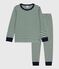 Babies' stripy tube knit pyjamas WILLOW /MONTELIMAR