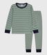 Babies' stripy tube knit pyjamas