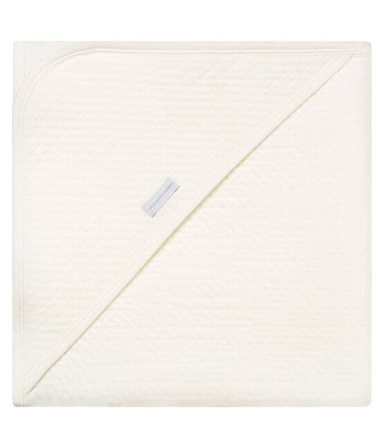 Unisex baby blanket MARSHMALLOW white