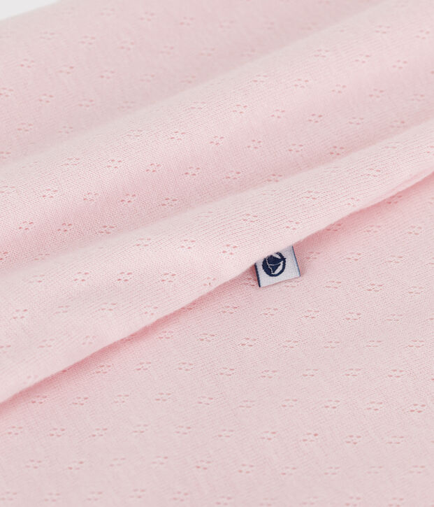 Baby sleeping bag in plain cotton TOG 0.5 FLEUR