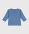 Babies' long-sleeved cotton T-Shirt BEACH blue