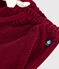 Babies' plain corduroy trousers AMARANTE