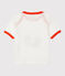 Short-sleeved T-shirt for baby boys MARSHMALLOW white