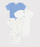 Babies' short-sleeved printed cotton bodies - 3-Pack variante 1