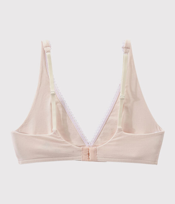 Women's Stretch Cotton Bra FLEUR pink