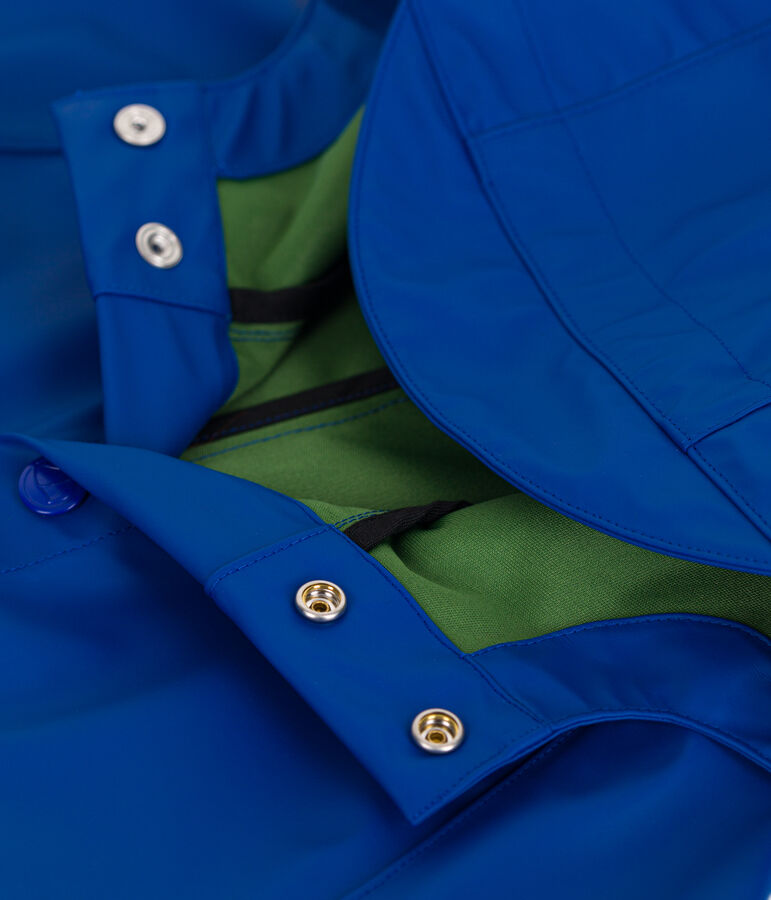 Children's long raincoat in two colours blue/green