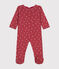 Babies' long-sleeved cotton pyjamas PAPI pink/PANACOTTA beige