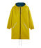 Women's reversible long windbreaker BAMBOO yellow/PINEDE green