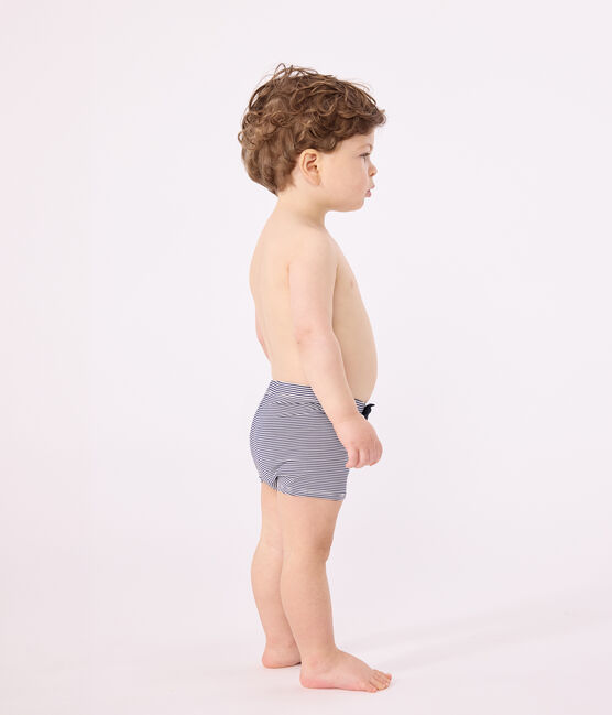 Babies' Swim Shorts MEDIEVAL blue/MARSHMALLOW white