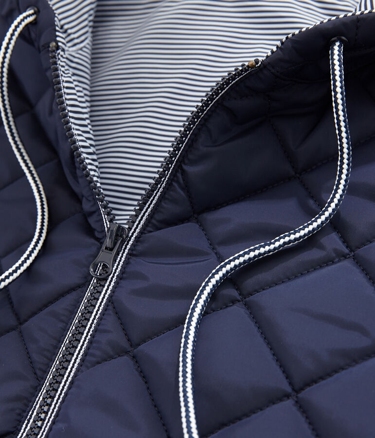 Unisex Warm Long Windbreaker blue