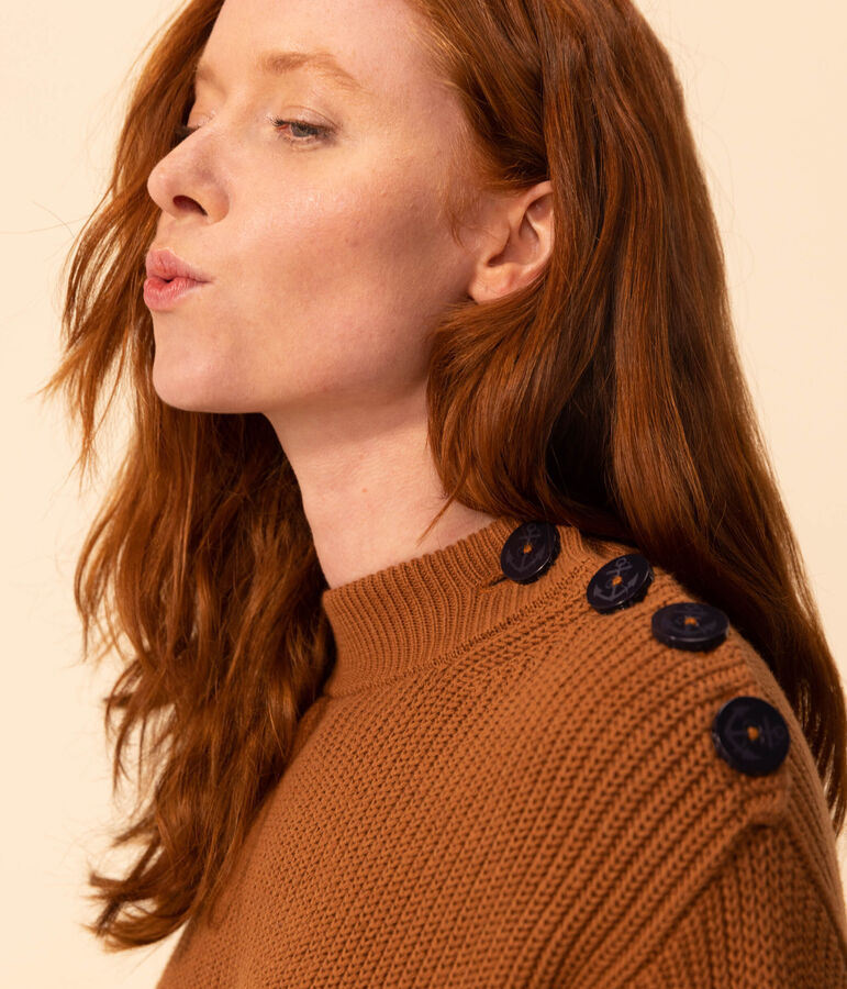 Women's Fisherman's RIb Cotton Pullover ALEZAN