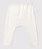 Babies' Organic Cotton 2x2 Rib Knit Leggings MARSHMALLOW white