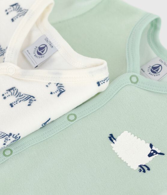 Pack of babies' printed cotton pyjama suits variante 1