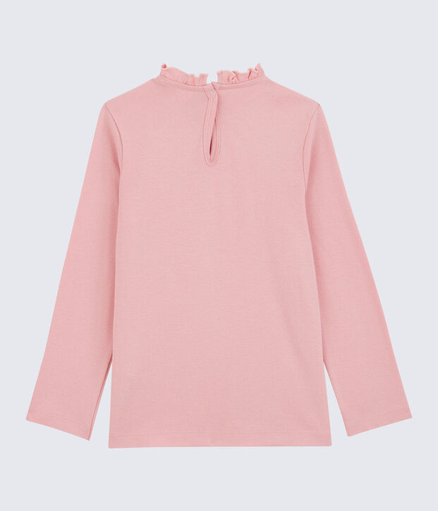 Girls' Long-Sleeved Cotton T-Shirt pink