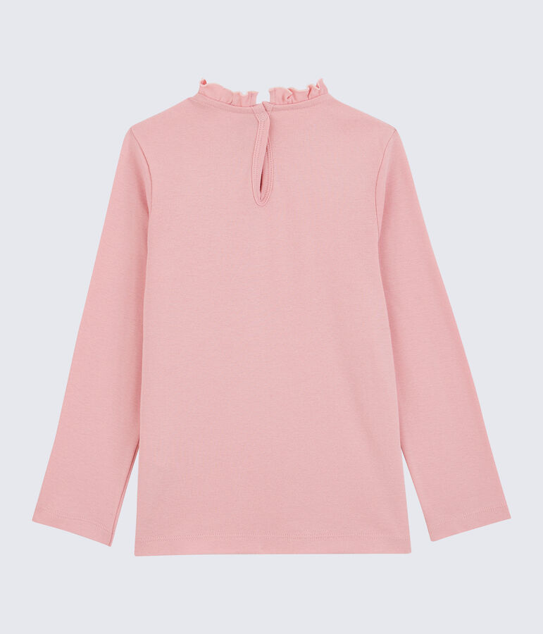 Girls' Long-Sleeved Cotton T-Shirt pink
