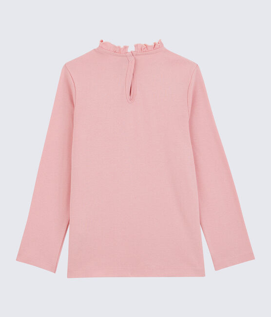 Girls' Long-Sleeved Cotton T-Shirt CHARME pink