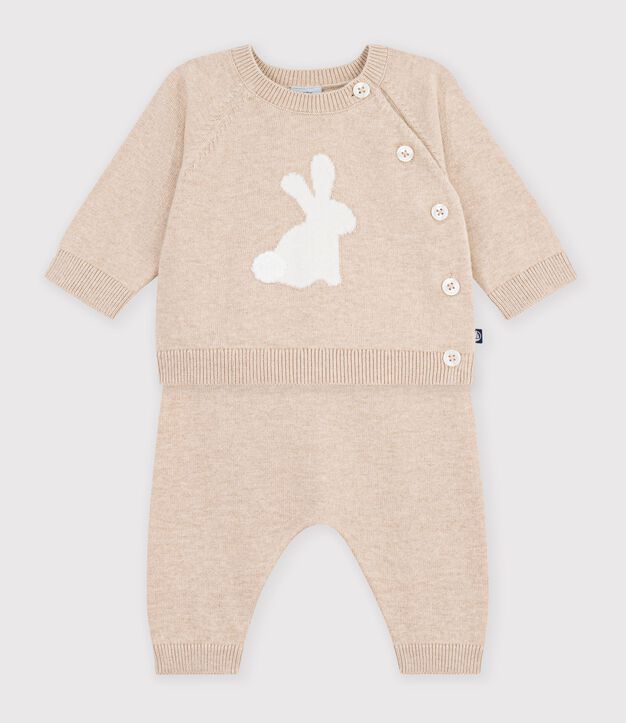 Patterned knitted set for babies PAIN