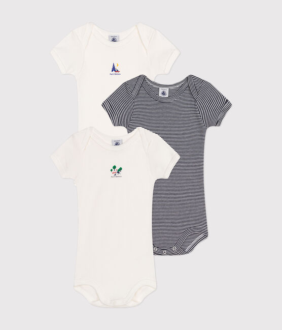 Babies' Short-sleeved Cotton Bodysuits - 3-Pack variante 1