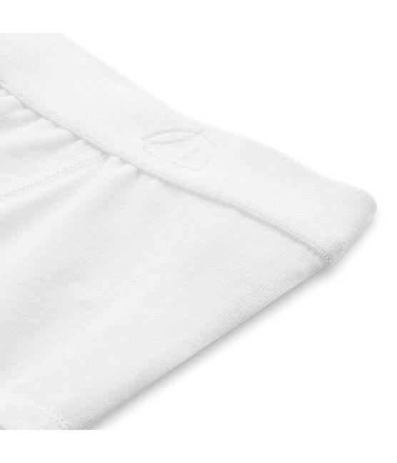 Boxer garçon uni ECUME white