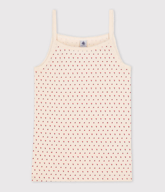Women's Iconic Cotton Strappy Top AVALANCHE white/STOP /MULTICO