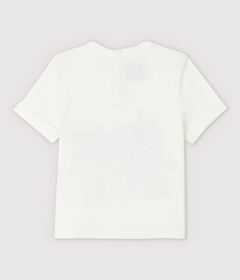 Baby Boys' Short-Sleeved Cotton T-Shirt white
