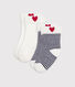 Pack of babies' embroidered cotton socks