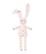 Doudou lapin bébé mixte imprimé